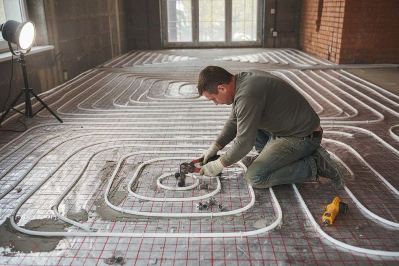 Panel Heating Installation detail