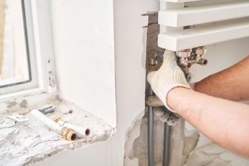 Wall Heating Installation detail